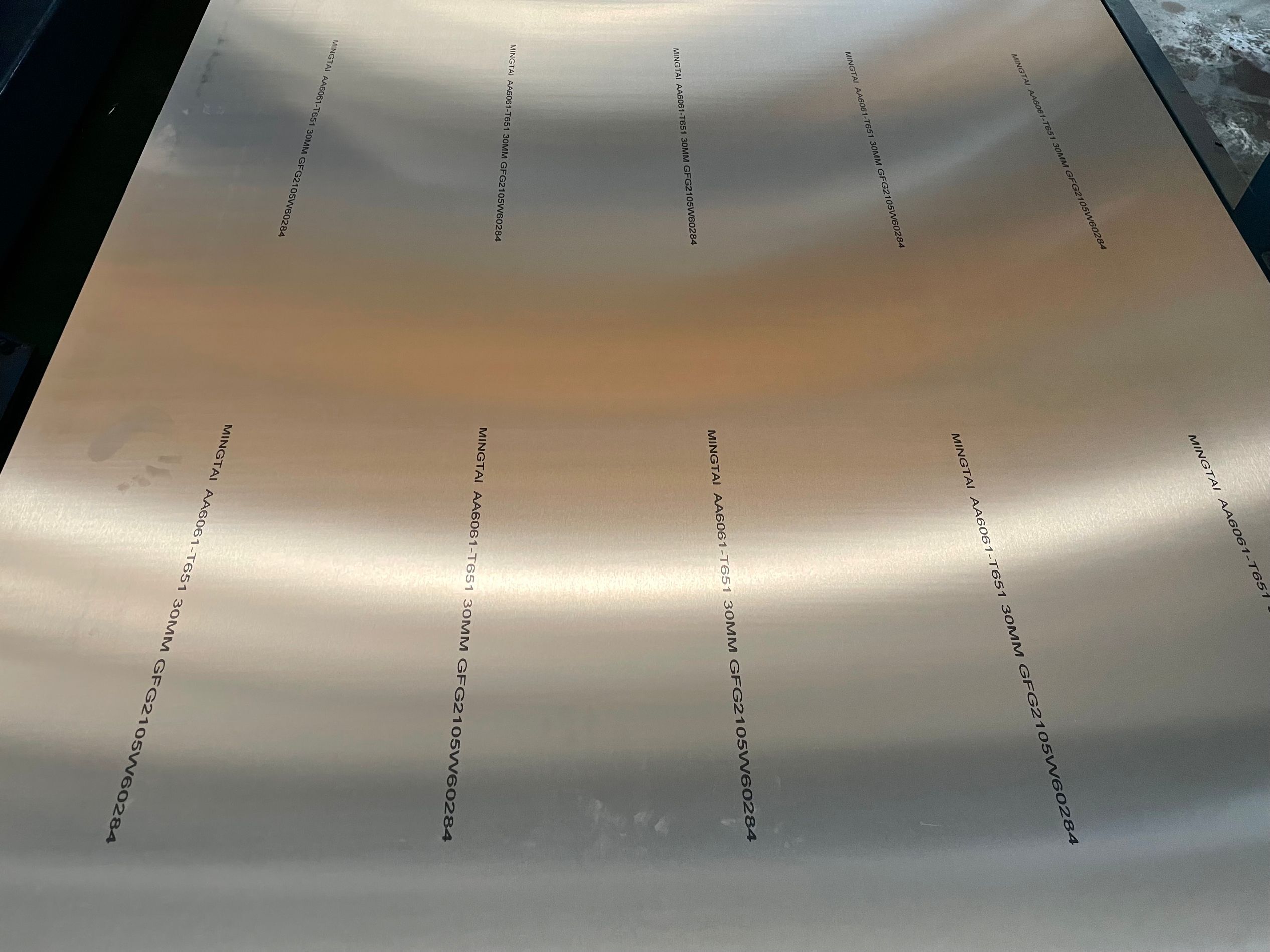 Ultra wide and ultra thick 6061 aluminum plate
